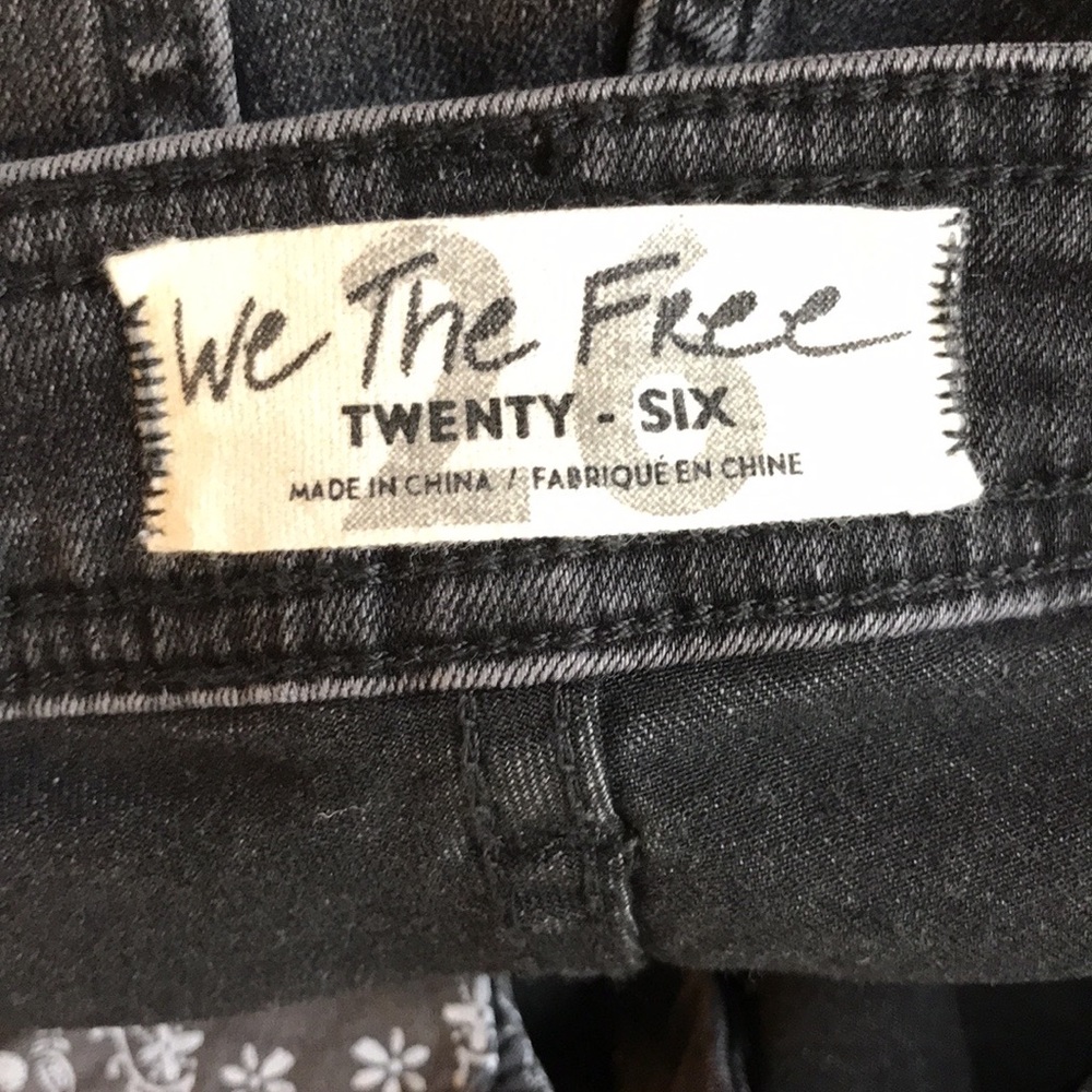 Free People palo alto faded black boot cut jean 26 - Picture 11 of 16